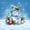Christmas 08, variant on Manfei Winter Holiday 7-Piece Twin Bedding,Cartoon Xmas Christmas Tree Bedding Comforter Set,Navy Blue Reversible