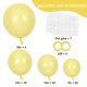 thumbnail image 2 of Set de globos RUBFAC 129 unidades, amarillo pastel, diferentes tamaños, 2 of 7