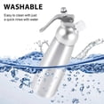 thumbnail image 5 of Professional Whipped Cream Dispenser Stainless Steel 500ML Capacity Canister Homemade Whipped Cream Maker, 5 of 5