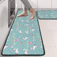 thumbnail image 2 of Kitchen Rugs Sets Of 2,Blue Cartoon Unicorn and Fairy Rainbow Pattern Anti Fatigue Kitchen Mat Rugs Non Slip Washable,Decorative Kitchen Floor Mats for Kitchen,Sink,Laundry,17"x47"+17"x47", 2 of 5