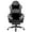 Gray, variant on Ergonomic PU Leather Gaming Chair with Pocket Spring Cushion and Footrest, Purple