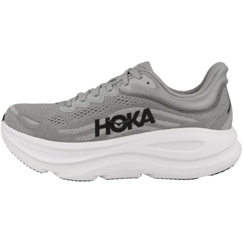 Hoka Men's Bondi 9 Sneaker, Galactic Grey/Stellar Grey, 9.5