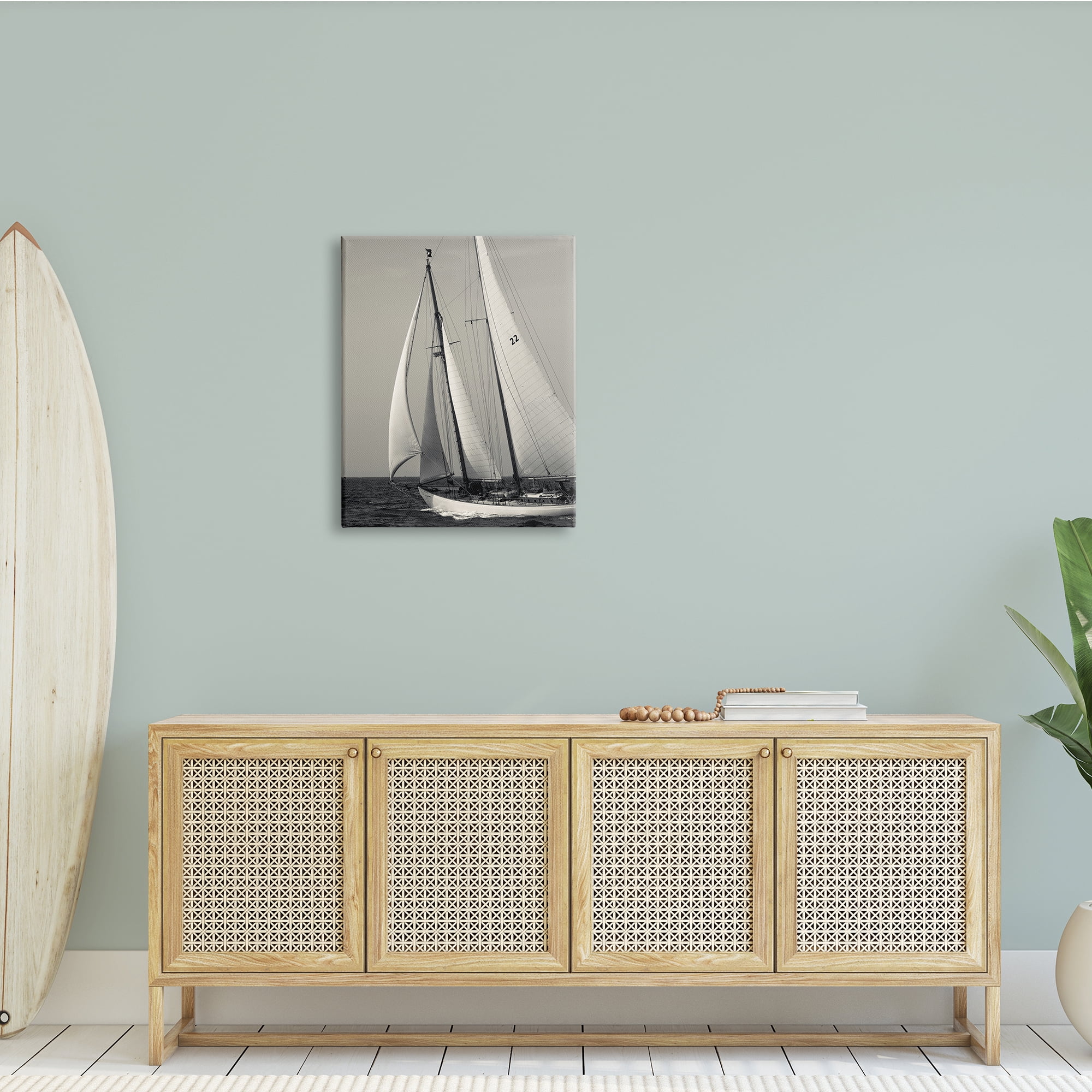 Stupell Indtries Ocean Ship Full Sail Modern Nautical Boat Photography,24 x 30,Design by Danita Delimont