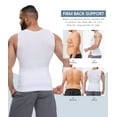 thumbnail image 5 of MANIFIQUE 2 Packs Gynecomastia Compression Shirts for Men - Sleeveless Slimming Undershirts Tummy Control and Body Shaper Tank Top, 5 of 7