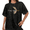Black-3, variant on Women's Half Moon Copy Moon Joy Quote Graphic Oversized Short Sleeve T-shirt Vintage Washed Tee
