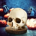 thumbnail image 5 of SDJMa Skull Knife Holder For Kitchen Storage, Horror Kitchen Storage Head Rack Kitchen, Scary Party Fruit Storage Rack Decor, Halloween Resin Skull Ornaments Gifts, Resin Knife Block Without Knives, 5 of 6