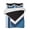 Blue, variant on Quilts King Size Bedding Set, Abstract Blue Black Lightweight Quilted Comforter, Modern Geometric Color Blocks Soft Reversible Bedspread Coverlet with Pillow Covers for All Season, 96" x 106"
