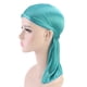 thumbnail image 1 of Envoltorios de cabeza de seda Durag Macarena Azul para hombres y mujeres, 1 of 8