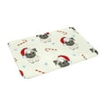 thumbnail image 2 of Daiia Christmas Pug Dog Front Door Mat, Heavy Duty Durable Welcome Mat for Outdoor Indoor, Dirt Trapper Waterproof Super Absorbent Door Mat, 16" x 24", 2 of 9