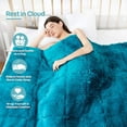 Uttermara Faux Fur Weighted Blanket 15lbs, Super Soft Plush Fleece and