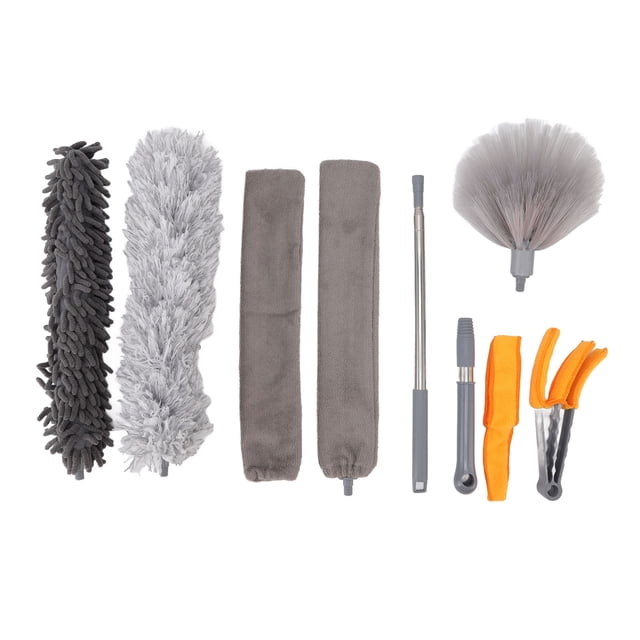 Microfiber Duster Kit, Feather Duster High Efficiency Washable For Car For Ceiling Fan