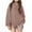 Khaki, variant on Maean Oversized Striped Shirts for Kids Girls Loose Fitting Causal Round Neck Long Sleeve Sweatshirts