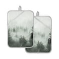 thumbnail image 7 of Yayeee Pot Holders Kitchen Heat Resistant with Pocket 7"x9.8" Cotton Oven Cooking Hot Pads, Foggy Forest, 7 of 7