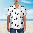thumbnail image 4 of Black Wings Hawaiian Shirts For Men, Summer Short-Sleeve Relaxed-Fit Button-Down Shirts X-Large, 4 of 9