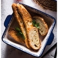 thumbnail image 5 of Creative Rectangular Ceramic Baking Dish Double Ear Cheese Baked Rice Plate Baking Oven Baking Bowl Household Large Soup Plate Deep Dish, 5 of 5