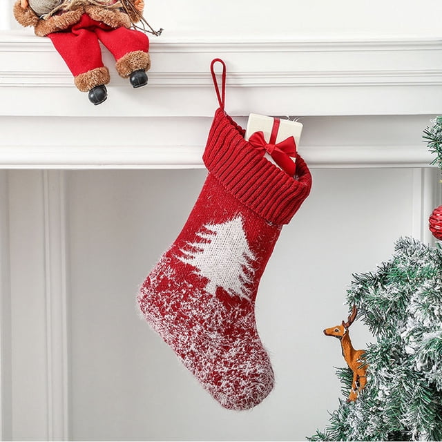Xihbxyly Artículos En Exceso Liquidación Todo Media Navideñas Rojas, Regalos Navideños, Bolsas de Dulces para Niños, Adornos Colgantes de Bolsillo, Decoraciones Navideñas para El Hogar, Año Nuevo