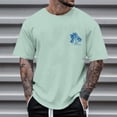 thumbnail image 2 of Chemise Graphique d'Été pour Hommes, Chemise à Manches Courtes Décontractée, Chemise de Concert Ajustée, Mélange Confortable et Respirant, 2 of 4