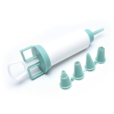 

5 Pieces Cake Decorating Tools Cream Pen Plastic Cookie Tips green