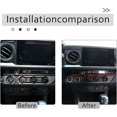 thumbnail image 3 of TINKI Fit for Tacoma 2015 2016 2017 2018 2019 2020 2021 2022 Car ABS A/C Central Control Decorative Strip Under Dual Flash Switch 1 Piece Set, 3 of 15
