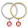 thumbnail image 1 of Chinese Terrified China Character Lover Bracelet Bangle Pendant Jewelry Couple Chain, 1 of 3