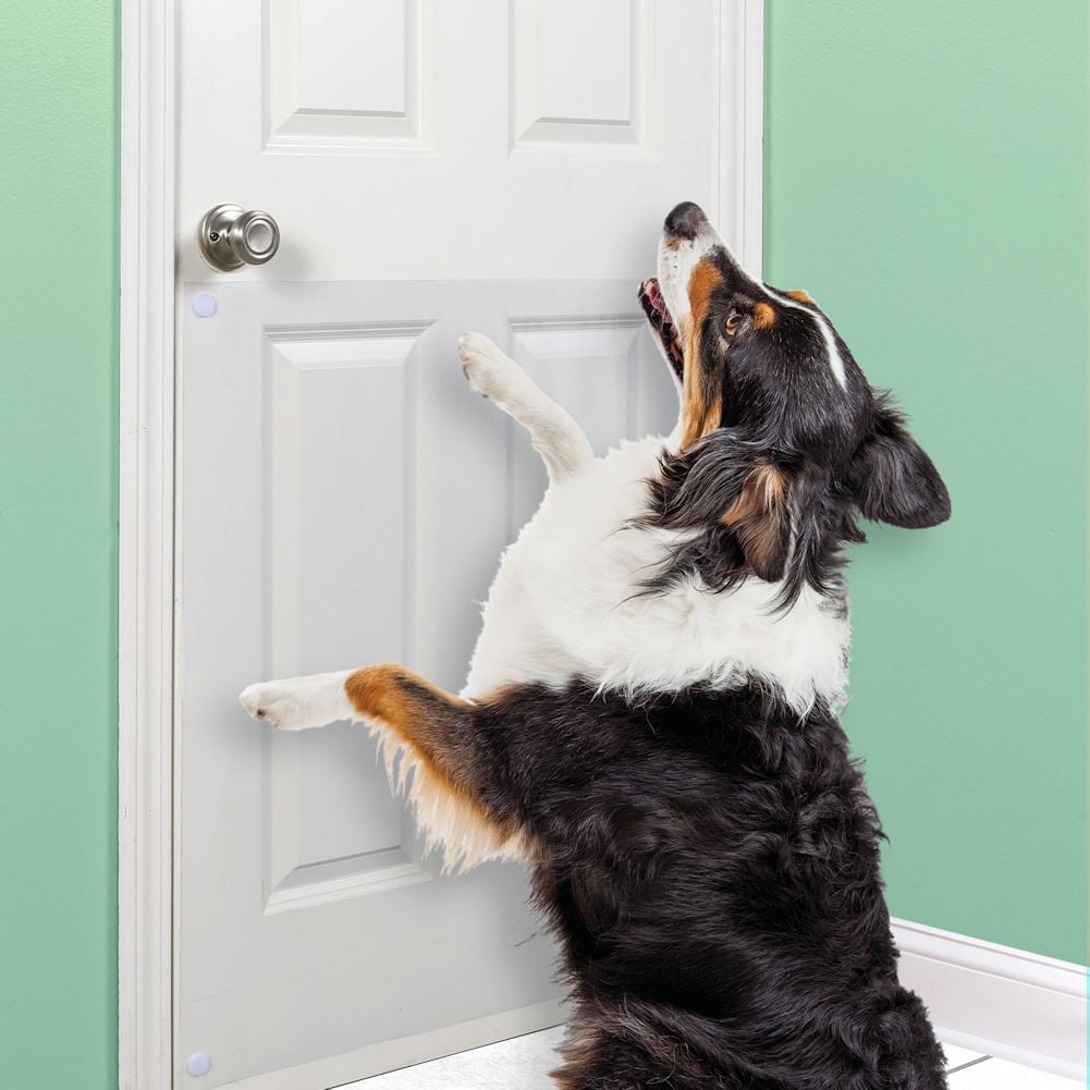 Large Vinyl Door Guard For Dog Scratching 33 X 35 Walmart Com