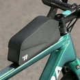 thumbnail image 4 of Waterproof 1L Magnetic Flap Bike Frame Bag - 600D TPU Material, Streamlined Design for Reduced Wind Resistance & Leg Contact, Secure Adhesive Strap/Screw Mounting, 210D Diamond Grid Body with PP, 4 of 6