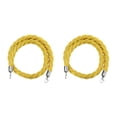 thumbnail image 3 of Seitruly Barrier Rope Crowd Control Stanchion Queue Twisted Rope with Hooks Amarillo 1.5 m 2Conjunto, 3 of 6