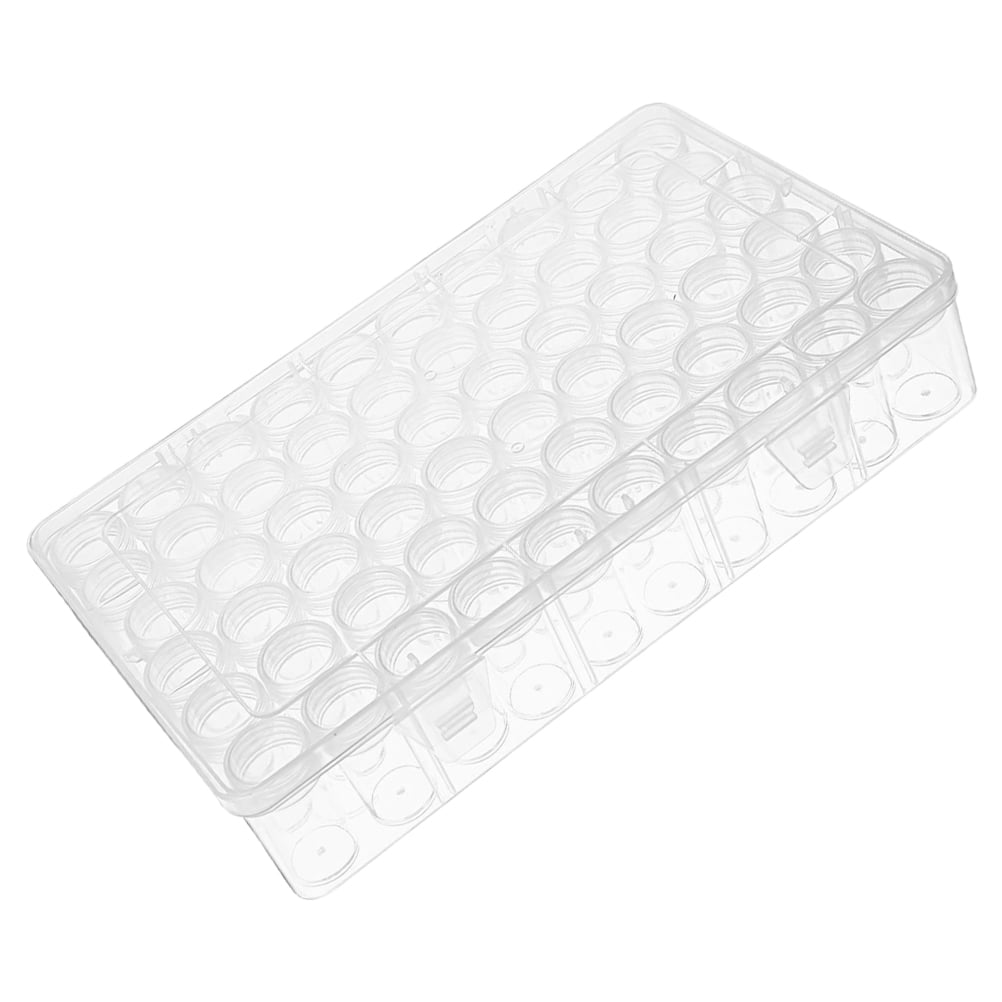 OUNONA Raindrops 2 Sets Small Parts Organizer Box for Loose Beads Multi grids Beads Storage Case