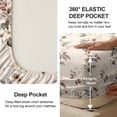 thumbnail image 3 of Flymme Floral Sheet Set Full Size,4-Piece Beige Watercolor Botanical Print Bed Sheets for Man Women, Soft Microfiber Boho Flower Bed Set for Bedroom Decor, 3 of 8