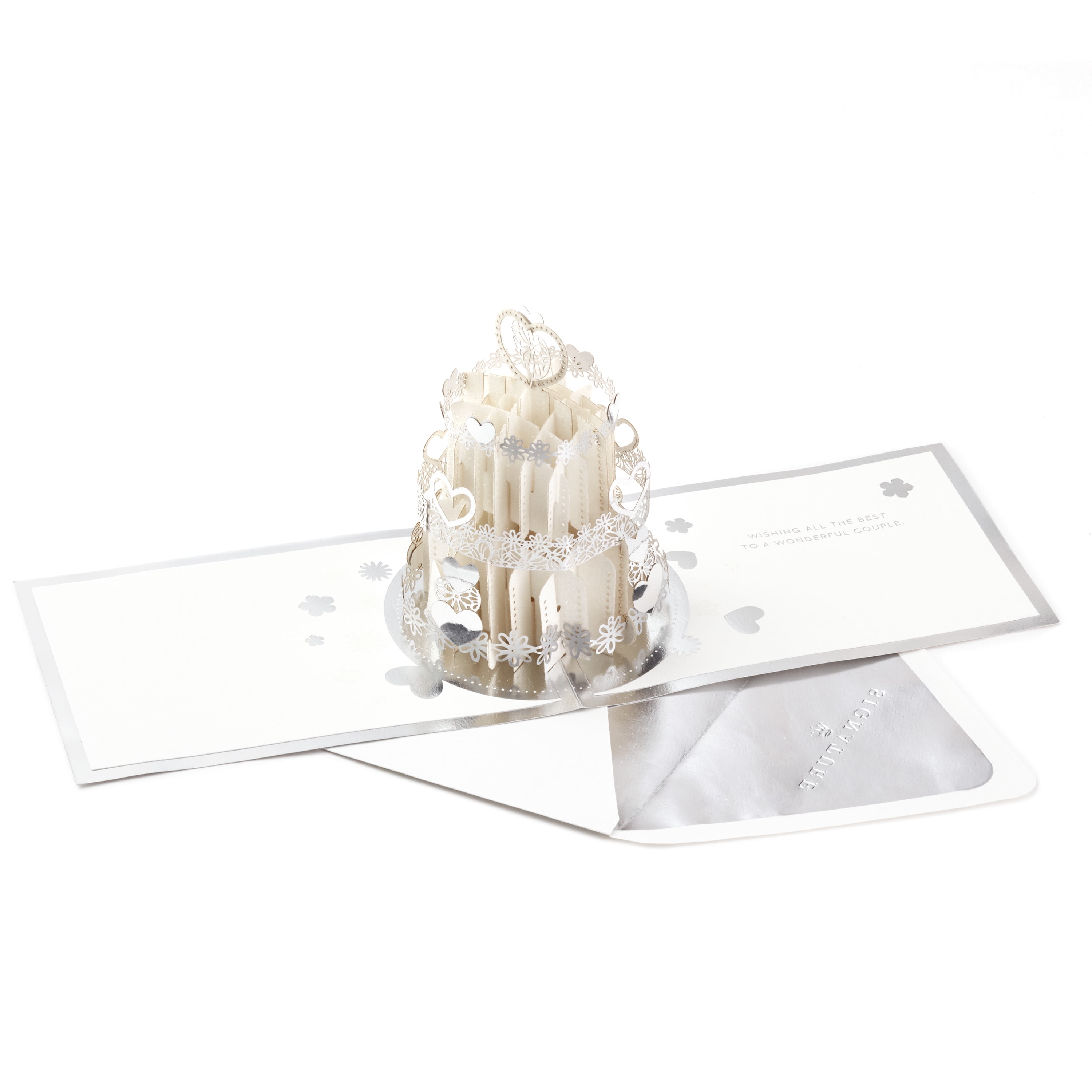 Hallmark Signature Paper Wonder Pop Up Engagement, Bridal Shower, Wedding Card (Wedding Cake)