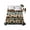Brown, variant on Black Paw Print King Size Flat Sheet, Wrinkleproof & Fadeproof Cooling Flat Bed Sheet Only, Farmhouse Vintage Shabby Wood Grain Breathable Soft Bedding Top Sheets 105 x 98 Inches