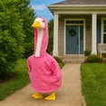 thumbnail image 5 of AZXY Casual Pink Hoodie Porch Goose Outfit - Funny Sweatshirt Costume for 23" Lawn Goose Statue, Perfect for Everyday & Party Outdoor Yard Decor, 5 of 5