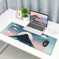 thumbnail image 6 of nygtbtfer Japanese Sea Wave Large Mouse Pad Extended Gaming Mouse Pad Mousepad with Stitched Edges Keyboard Mouse Mat for Home Office 31.5x11.8 in, 6 of 6