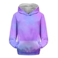 thumbnail image 6 of Mercatoo Teen Girls Cute Tie Dye Hoodies Fleece Warm Oversized Pullover Sweatshirts Kids Gradient Color Cotton Hoodie Clothes, 6 of 7