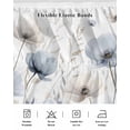 thumbnail image 5 of Blue Beige Spring Floral Wrap Around Bed Skirts for King Bed 18" Drop,Bed Skirt with Adjustable Elastic Belt Dust Ruffle Bed Valance for Bedroom Hotel Summer Botanical Watercolor Bed Frame Cover, 5 of 7