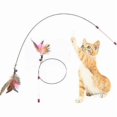 thumbnail image 2 of Cat Feather Toy Pet Training Teasing Interactive Toy Kitten Chaser For Exercise Play Fun Fp, 2 of 3