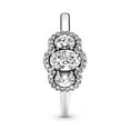 thumbnail image 3 of Dash Jewel 1.6 Ct Round Cut V Shape Engagement Ring - Stunning Lab-Created Simulated Diamond - 14K White Gold Plated - Elegant Prong Set - Ideal for Weddings- Engagements- or Gifting for Her, 3 of 3