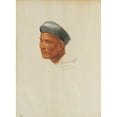 thumbnail image 2 of Alexander Evgenievich Yakovlev 14x18 Gold Ornate Wood Frame and Double Matted Museum Art Print Titled - Portrait of a Vietnamese Man (1932), 2 of 4
