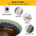 thumbnail image 3 of Elastic Fitted Round Tablecloth, Green Stripes Abstract Waterproof Stretch Table Cover for 36"-44" Tables, Geometric Spring Flowers Rustic Washable Outdoor Tablecloths for Patio, Picnic, Camping, 3 of 9