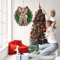 thumbnail image 5 of Wreath Bow Christmas Tree Large Truck Red Black Checkered Burlap Wired Bow For Gifts Stairs Doors Indoor And Outdoor Wall Decorations To Increase Festival Atmosphere 11.81*19.69""-C /2PCS, 5 of 9