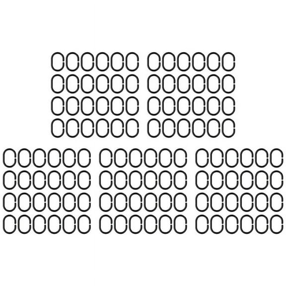 120 PCS Shower Curtain Rings Plastic Shower Curtain Hooks for Bathroom Shower Rod