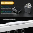 thumbnail image 5 of GXCZ Curtain Rods For Windows Aluminum Curtain Track Wall/Ceiling Mounted Heavy Duty Curtain Rail System, Room Divider Ceiling Track For Curtains, Living Room, Bedroom, Kitchen(White-ceiling,90cm/3ft), 5 of 7