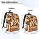 thumbnail image 2 of Disketp I Love Fall Most Of All print Canvas Backpack Lightweight Travel Daypack Student Rucksack Laptop Backpack-, 2 of 5
