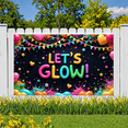 thumbnail image 2 of Neon Design Glow Banner Colorful Decoration Let's Glow Festival Sign for Party Celebration Event, 2 of 5