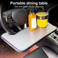 thumbnail image 2 of Steering Wheel Desk with Cup Holder Stable Easy to Install Hanger Design Multi-function Car Plate Non-slip Steering Wheel Laptop, 2 of 10