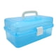 thumbnail image 2 of Caja De Almacenamiento De 3 Capas Con Tapa Transparente, Organizador De Plástico Portátil Con Asa Y 3 Cajones Separados Para Suministros De Manualidades, Papelería, Cosméticos,, 2 of 7