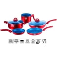 thumbnail image 2 of Bateria de Cocina HSM Homes Market Recubrimiento antiadherente Cerámica Mármol 7pz SSBAT7A, 2 of 7