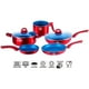 thumbnail image 2 of Bateria de Cocina HSM Homes Market Recubrimiento antiadherente Cerámica Mármol 7pz SSBAT7A, 2 of 7