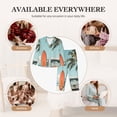 thumbnail image 7 of Daiia Vintage Surf Van Beach for Women's Long-Sleeved Pajama Set – Soft & Comfortable Sleepwear Button-Up Pajamas Cozy Lounge Wear-, 7 of 7