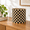 Black, variant on Black Translucent Drum Checkered Pattern Lamp Shade for Table and Floor Lamps